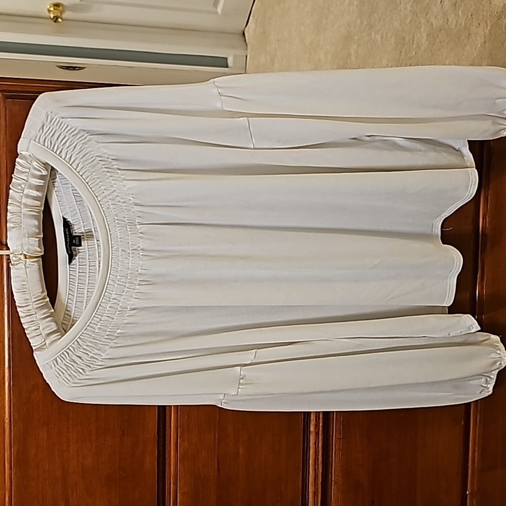 Banana Republic lovely cream colored knit top.